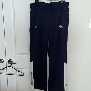 Denver Broncos NFL equipment field football sweatpants track work out pants XXL